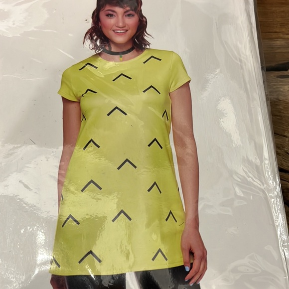 Pineaple Dress Costume Sz-L - Picture 4 of 6